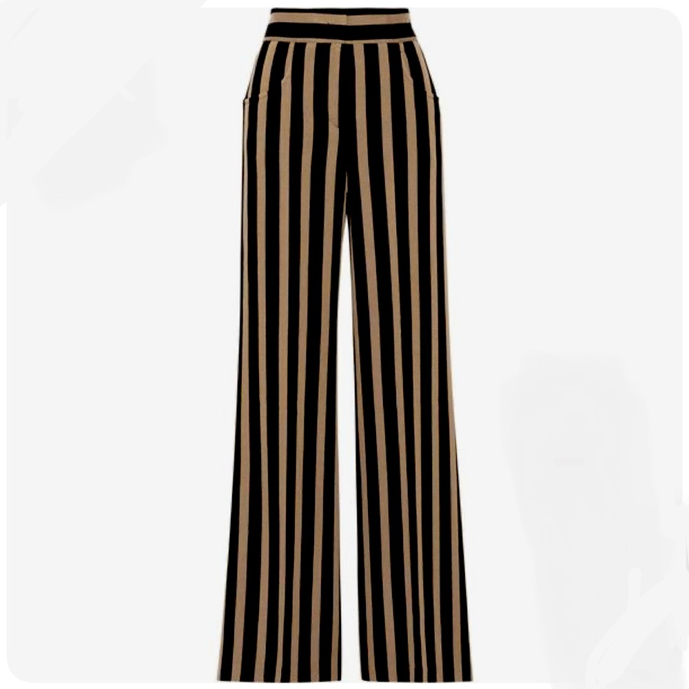 Etro Striped Flare Pants 44 or US 8 Trousers